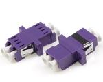 Fiber Optic Adaptors LC LC OM4 Duplex Plastic Material Multimode Telecom Use