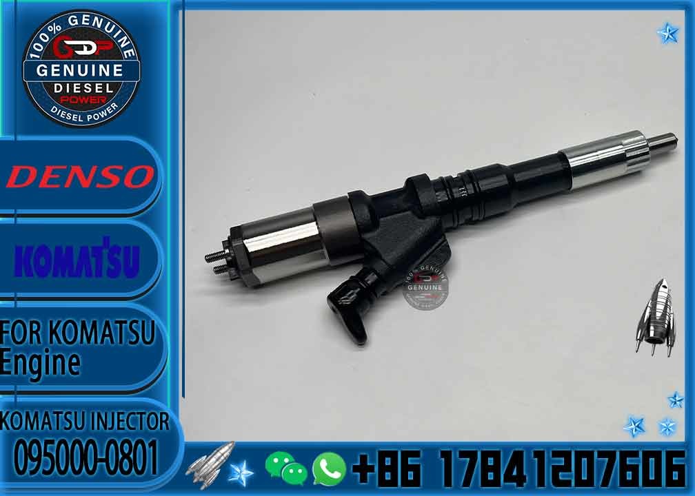 diesel fuel injector common rail injector 095000-0800 095000-0801 6156-11-3100 for KOMATSU