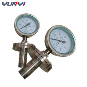 Wholesale Corrosion Resistant Stainless steel Diaphragm pressure gauge with Flange from china suppliers