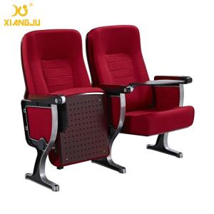 Wholesale Elegant Moulded Wood Lecture Hall Auditorium Chairs Polished Aluminum Feet from china suppliers