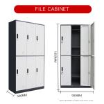 6 Doors Knocked Down Office Furniture Cabinets With Doors SGS