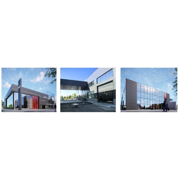 Hot-Dip Galvanized Steel Structure Car Showroom Q235 Q345