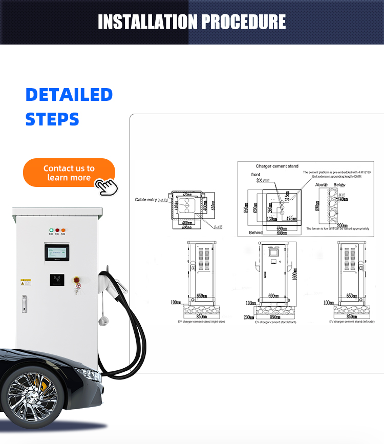 180kw DC Fast EV Car Charging Station 180KV Soft Switching
