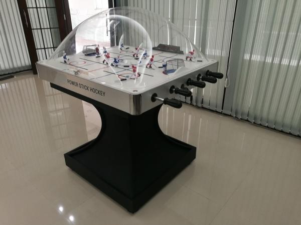 Professional Rod Hockey Table 5mm Acrylic Dome Hockey Table With Silver Plastic