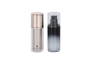 Wholesale 30ml Two Wall Plastic Acrylic SGS Empty Cream Bottle Pump Cosmetic Packaging Double Durable from china suppliers