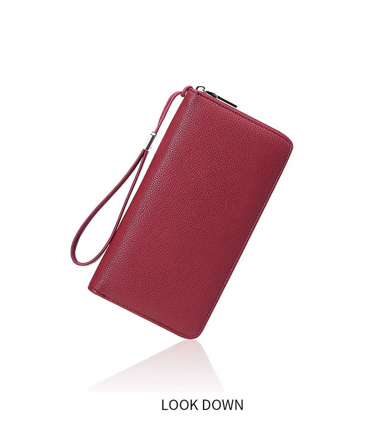 Large Capacity Rfid Blocking Money Clip Credit Card Holder for Women Custom Coin Purse