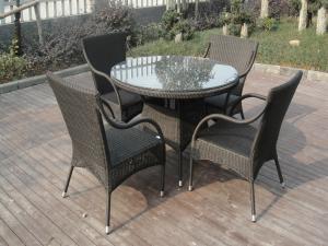 Wholesale Leisure Rattan Garden Dining Sets Patio For Home / Restaurant from china suppliers