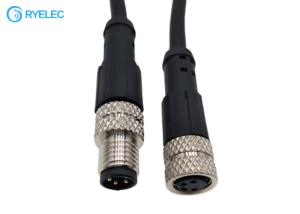 Wholesale M8 4P Waterproof Aviation Molded Male To Female Plug To Socket Antenna Extension Cable from china suppliers