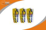 3.0V CR123A 1300mAh Primary Lithium Li-MnO2 Battery High Energy Density