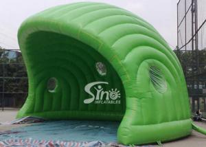 Wholesale 30 x 21 ft half moon display promotion green inflatable tent made of best pvc tarpaulin from china suppliers