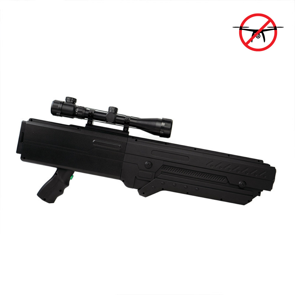 Jamming 8-Frequency 2000M Anti FPV Drone Gun 433MHz -5.8G Handheld Portable Drone Jammer