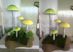 Bespoke Size Fiberglass Mushrooms Statues , Giant Fiberglass Statues Easy