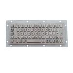 IP67 Panel Mount Keyboard Waterproof Brushed Stainless Steel industrial keyboard