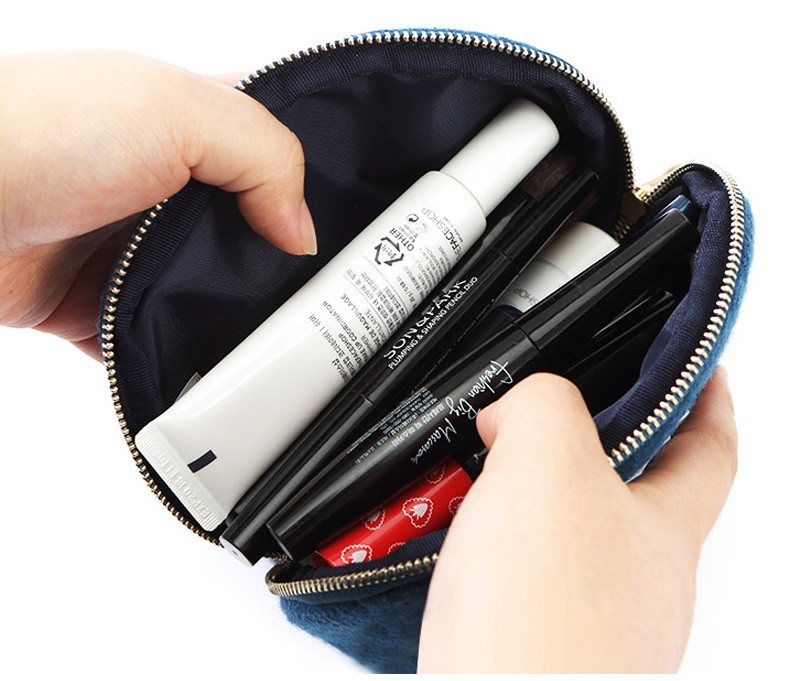 Waterproof Washable Makeup Logo Cosmetic Clutch Bag