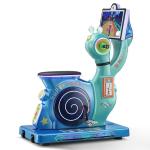 Playfun Coin Operated Kiddie Rides Snail Bike Parent Child Interactive Arcade