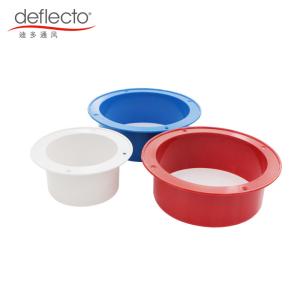 Wholesale Red Collar HVAC Accessories 6 Inches 150mm Plastic Flange 4 Screw Hole Easy Installation from china suppliers