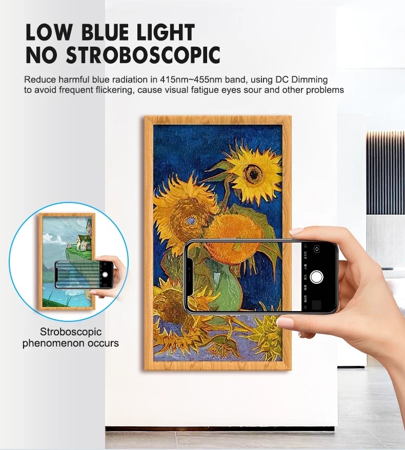 Wall Mount Digital Photo Frames 350 Cd/M2 24 Inch Digital Picture Frame