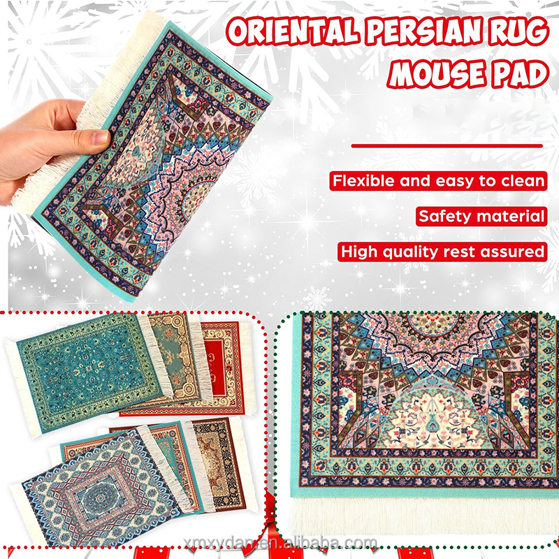 Persian Style Felt Mouse Pad Carpet Pad Coaster Computer Accessories Tassel Mouse Mat