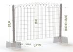 1850mm Twin wire Fence Panels