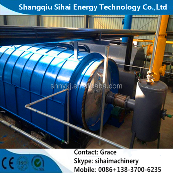 Tire Recycling Line For Pyrolysis Oil Refinery Production Equipment