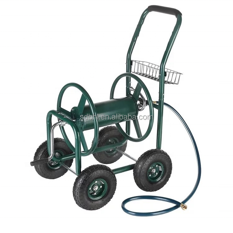 Outdoor Heavy Duty Garden Trolley For Water Hose 60*102*42.5 Dimensions 15LBS