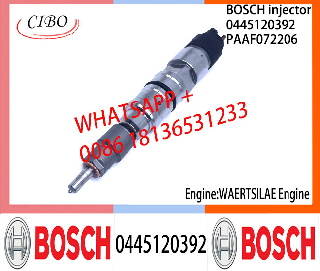 BOSCH 0445120392 Neutral Diesel Fuel Injector Assembly 0445120392 PAAF072206 For WAERTSILAE Engine