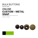 Custom On Snaps / Metal Color 4 Parts Snap Button Fasteners