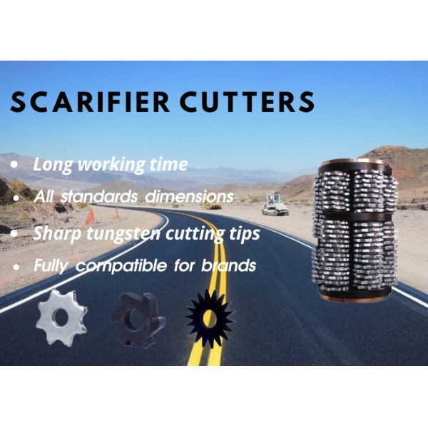 Concrete Scarifier Parts & Accessories 12pt Lamellen Cutters Asphalt Pavement On Planning Scarifying Machines
