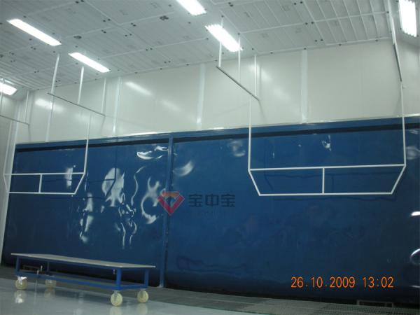 Water Curtain Paint Room Customized Large Industrial For Train / Aircraft Parts