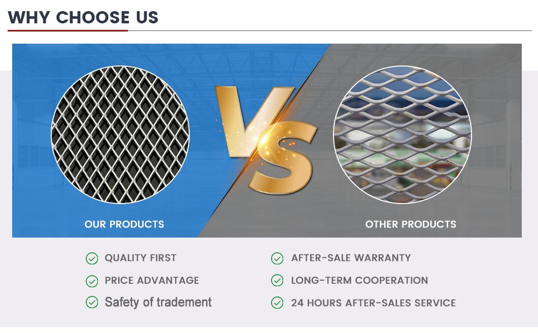 Exquisite High Quality at a Good Pricewidth 7*12 mm Expanded/Stretched Metal Mesh for Dust Filter