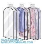 Clear Plastic Garment Bags Hanging Clothes Bags Dress Bag For Gowns Long With