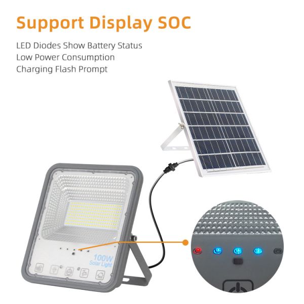 ODM Warm White Ip66 Waterproof Led Solar Flood Light 50w 100W 200w 300w 400w
