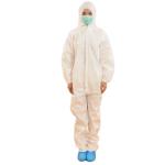 Free Sample Disposable Hooded Coveralls With Pp / Sms / Sf Material