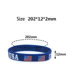Slogan Watchword Printed Silicone Bracelets Customization Bands Football