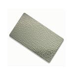 304L 304 Prime Stainless Steel Plate Polished 1220mm 1250mm Leather Pattern