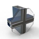 Anodizing Glazed Aluminum Curtain Wall 6063 T5 Aluminium Curtain Walling