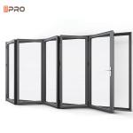Tempered Glass Aluminum Folding Doors Australian Standards Patio Soundproof