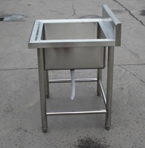 Wholesale Brushed Stainless Steel Display Racks Undermount Single Bowl With Drainboard from china suppliers