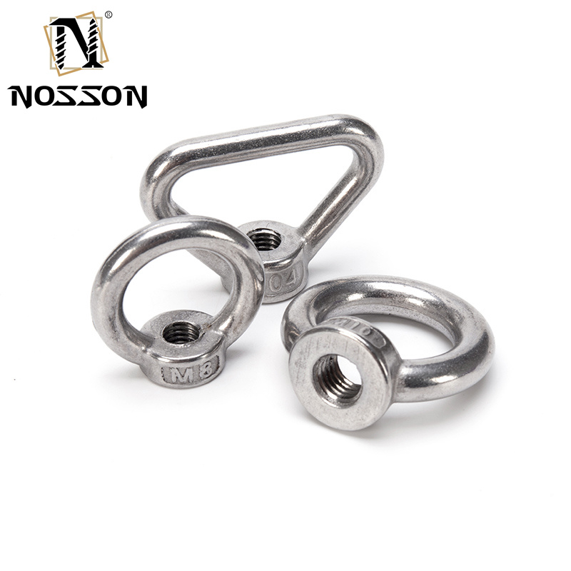 DIN Standard Passivation Stainless Steel SS316L ST 321 A2-80 Triangle Ring Shaped Lifting Eye Nut with Polish and Polish
