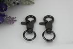 OEM/ODM zinc alloy 13 mm round eye bolt metal dog leash lobster claw swivel snap