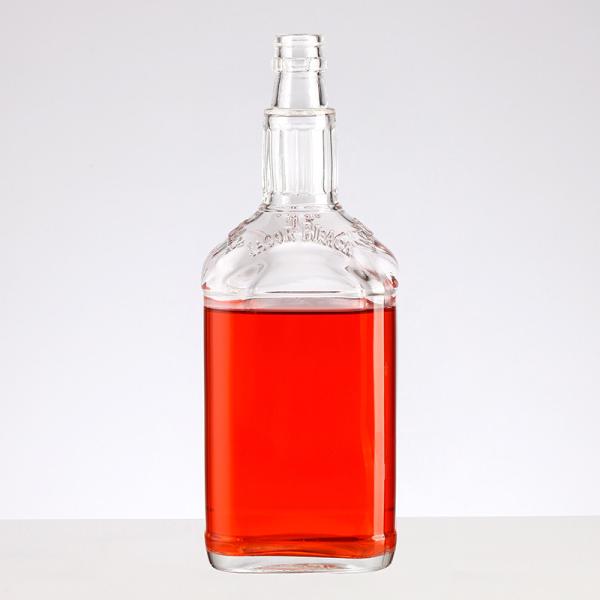 Customized 550ml 750ml Glass Wine Bottle with Metal Screw Cap and Customized