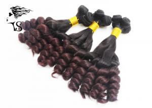 Wholesale Burgundy Ombre Hair Extensions Weft , Aunty Funmi Ombre Brazilian Hair Bundles from china suppliers