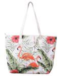 Polyester Large Beach Bag Tote Unisex Fashion With PU Handle