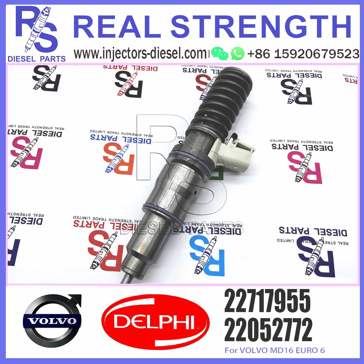 New Diesel Fuel Injector 10.5 MM BORE L433TBE E3.5 VOL-VO TRUCK MD16 22052772 BEBE5L08101/BEBE5L08001 22717955