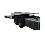 10t Grade 4 Axle 18 Meter Lowboy Axle Flated Low Bed Truck Lowbed Semi Trailer