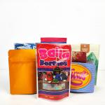 ziplockk Stand Up Mylar Food Bags Gravure Printing For Tea Candy Sugar Cookies