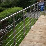 Terrace Stainless Steel Rod Balustrade With 8mm / 12mm Solid Rod , 12.7mm Hollow