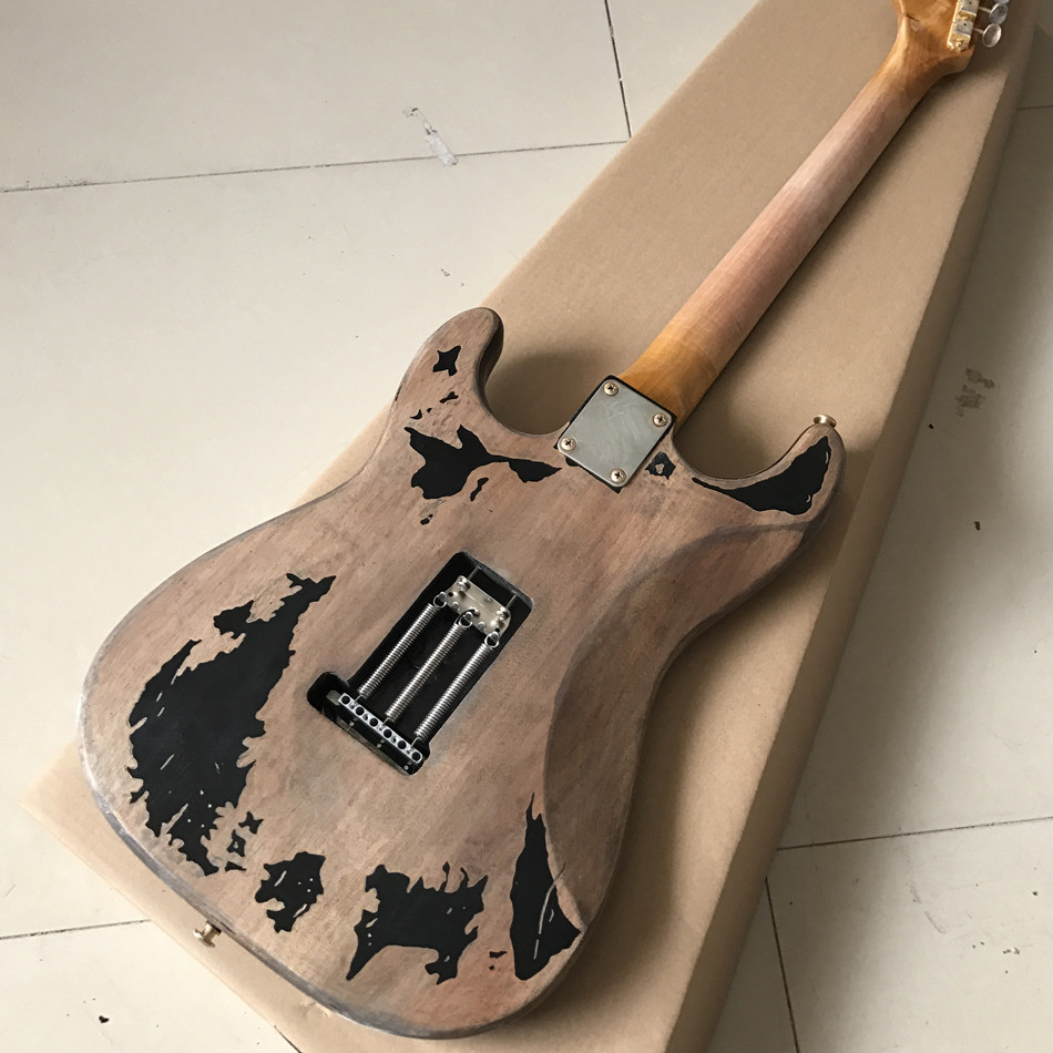 New style high quality custom relic ST electric guitar, Rosewood fingerboard relic electric guitar