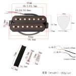 Humbucker Pickups Alnico V 7 Strings Double Coil Pickup Set rosewood Vintage
