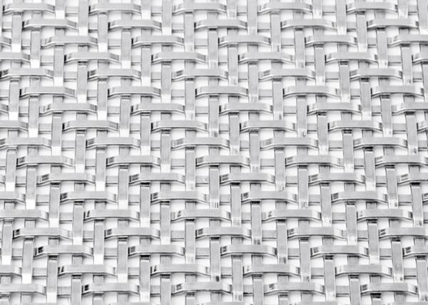 Stainless Steel Plain Woven Metal Facade Panels For Architectural Woven Wire